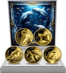 Gold Meerestiere Set 2026 (Auflage: 250 | Polierte Platte)