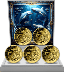 Gold Meerestiere Set 2026 (Auflage: 250 | Polierte Platte)