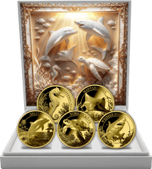 Gold Meerestiere Set 2026 (Auflage: 250 | Polierte Platte)