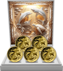 Gold Meerestiere Set 2026 (Auflage: 250 | Polierte Platte)