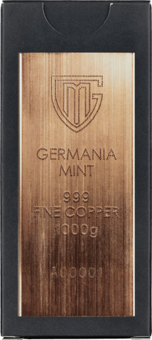 1kg Kupferbarren Germania Mint