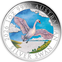 1 Unze Silber Schwan 10. Jubiläum 2026 (Auflage: 1.500)