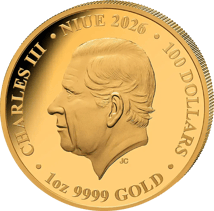 1 Unze Gold Schachfiguren Bauer 2026 (Auflage 99 | Polierte Platte | Platiniert)