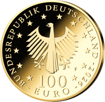 1/2 Unze Gold 100 Euro Meisterwerke der deutschen Literatur - Die Judenbuche 2026 (Diverser Buchstabe | Auflage: 66.000)
