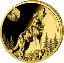 1/4 Unze Gold Heimische Tiere Wolf 2026 (Auflage: 25 | First Struck | Polierte Platte)