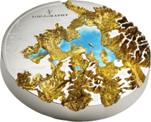 1 kg Silber Yellowstone Topographie 2026 (Auflage: 77 | Ultra Deep Relief | Polierte Platte)