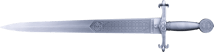 3 Unze Silber Excalibur 3D Schwert 2026 (Auflage: 799 | Antik Finish)