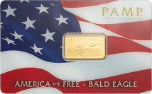5g Goldbarren PAMP America the Free - Bald Eagle