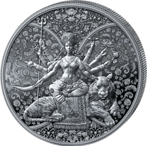 1 Unze Silber Durga Hindu Göttin 2026 (Auflage: 8.500 | High Relief | Polierte Platte)