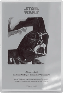 5g Silber Münznote Star Wars Sketch Art Darth Vader 2026 (Auflage: 2.000 | Polierte Platte)
