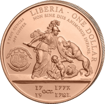 5 Unze Kupfer Libertas Americana 2026 (Lady Liberty Series | Auflage: 5.000 | Polierte Platte)