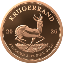 2 Unze Gold Piedfort Krügerrand 2026 PP (Auflage: 200 | Polierte Platte)