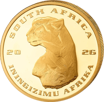 5 Unze Gold African Range Cheetah 2026 (Auflage: 50 | High Relief | Polierte Platte)