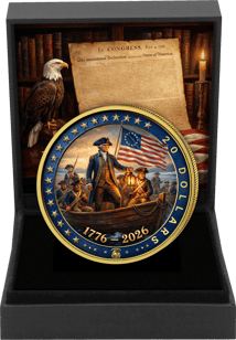 1 oz Silver 250 Years USA Anniversary 2026 (Mintage: 100 | partially gold-plated)