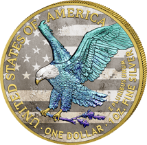 1 oz Silver American Eagle 2026 Stars & Stripes (Mintage: 100 | Hologram)