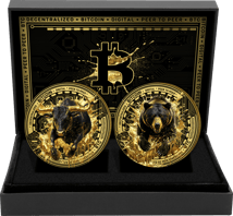 Bulle & Bär Silber Bitcoin Set 2026 (Auflage: 100 | Polierte Platte)