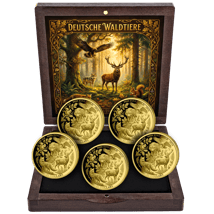 Gold Deutsche Waldtiere Set 2026 (Auflage: 250 | Polierte Platte)
