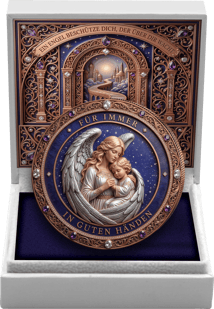 1 oz Silver Heavenly Guardian Angel 2026 (Mintage: 100 | partially gold-plated)