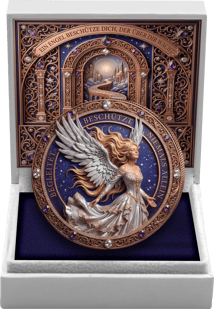 1 oz Silver Heavenly Guardian Angel 2026 (Mintage: 100 | partially gold-plated)