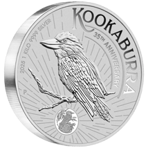 1 Kilogramm Silber Kookaburra 2025 (35. Jubiläum)