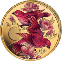 1 Unze Gold Birds of Beauty – Purpurfink 2026 (Auflage: 50 | Polierte Platte)