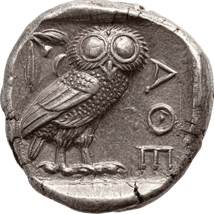 Antike Silber Tetradrachme (440-404 vor Christus)