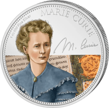 1 Unze Silber Women in History Marie Curie 2022 (Auflage: 2.000 | Polierte Platte)