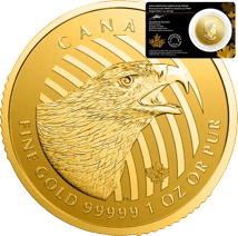 1 Unze Gold Ruf der Wildnis - Steinadler 2018