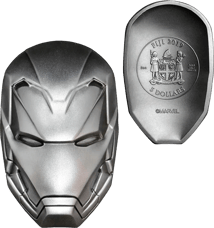 2 Unzen Silber Marvel Icon Iron Man 2019 (Auflage: 5.000 | Antik Finish)