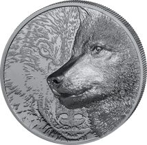 2 Unzen Silber Wild Mongolia Mystic Wolf 2021 (Auflage: 999 | Ultra High Relief | Polierte Platte)