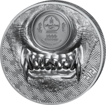 2 Unzen Silber Wild Mongolia Mystic Wolf 2021 (Auflage: 999 | Ultra High Relief | Polierte Platte)