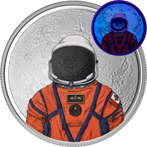 1 Unze Silber Mondmission Artemis II 2026 (Auflage: 7.500 | Polierte Platte | coloriert)