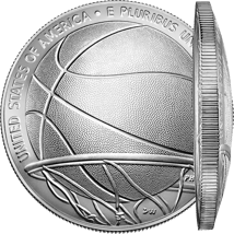 26,73 Gramm Silber Basketball Hall of Fame 2020 (Gewölbt | Auflage: 200.000)