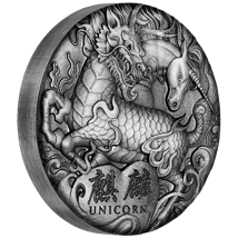2 Unzen Silber Mythical Creatures Einhorn 2018 (Auflage: 1.000 | Antik Finish)