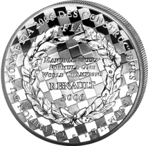 22,2 Gramm Silber F1 Weltmeister Renault 2007 (Auflage: 5.000 | Polierte Platte)