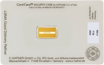 0,5 g Goldbarren C. Hafner
