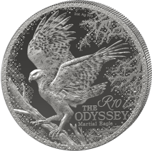 2 Unze Silber Odyssey of the Sky Martial Eagle 2026 (Auflage: 5.000 | Polierte Platte)