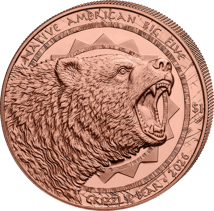 5 x 5 Unze Kupfer Native American Big Five Set 2026 (Auflage: 2.500 | Polierte Platte)