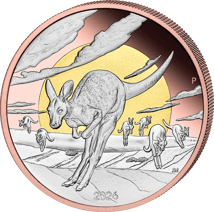 5 Unze Silber Wonders of Australia Känguru 2026 (Auflage: 500 | beidseitig vergoldet | Polierte Platte)