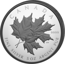 5 Unze Silber Triple Maple 2026 (Auflage: 1.550 | Polierte Platte | Rhodium)