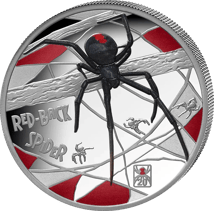 1 Unze Silber Deadly & Dangerous 20. Jubiläum Red-Back Spider 2026 (Auflage: 2.006 | Polierte Platte)