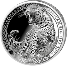 1 Unze Silber African Big Five Leopard 2026 (Auflage: 1000 | Polierte Platte)
