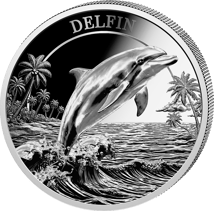 1 oz Silver South Sea Dolphin 2026 (Mintage: 1,000 | Proof)