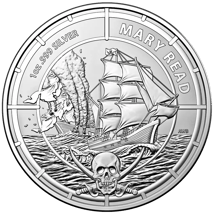 1 oz Silver Pirate Queens - Mary Read 2021 (Mintage: 10,000)