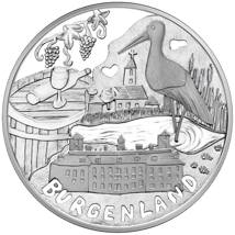 17,3 Gramm Silber Bundesländer - Burgenland 2015
