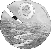 1/2 Unze Silber Meteoriteneinschlag Estacado 2019 (Auflage: 2.500 | Silk Finish)