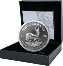 10 x 1 Unze Silber Krügerrand 2026 PP (Auflage: 10.000 | Polierte Platte)
