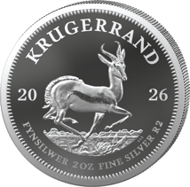 2 Unze Silber Krügerrand 2026 Polierte Platte Duett (Polierte Platte | Privy Mark)