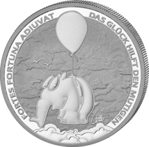 1 Unze Silber Ottifanten - Ballonifant Fortes Fortuna Adiuvat 2026 (Auflage: 30.000)