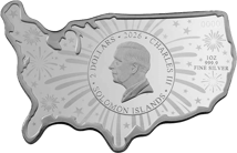 1 Unze PAMP Silberbarren 250 Jahre Stars and Stripes (Auflage: 2.500)